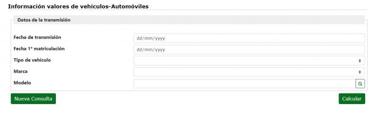 Tax calculator for second hand cars Spain
