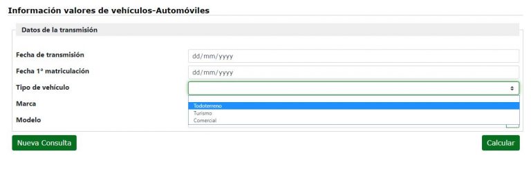 tax calculator for second hand cars in spain