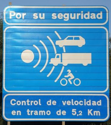 average speed cameras in Spain