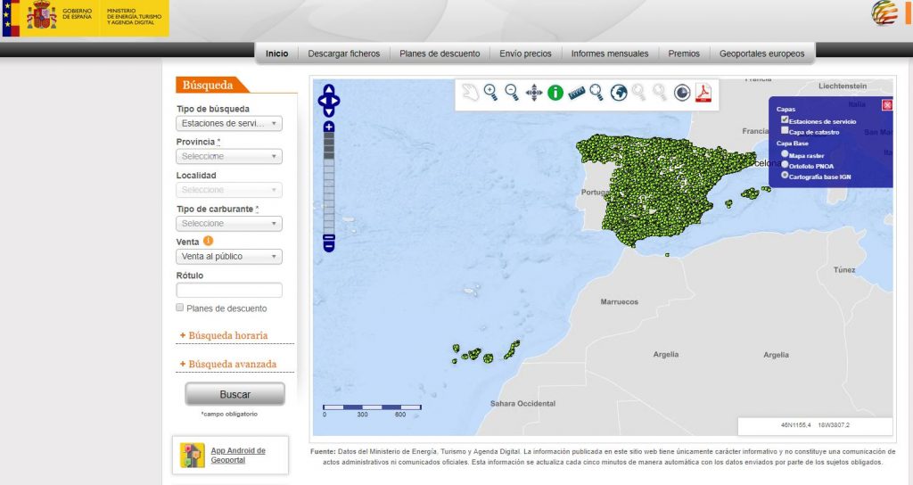 Car Insurance Spain petrol prices