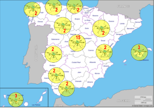 drones to monitor traffic in Spain